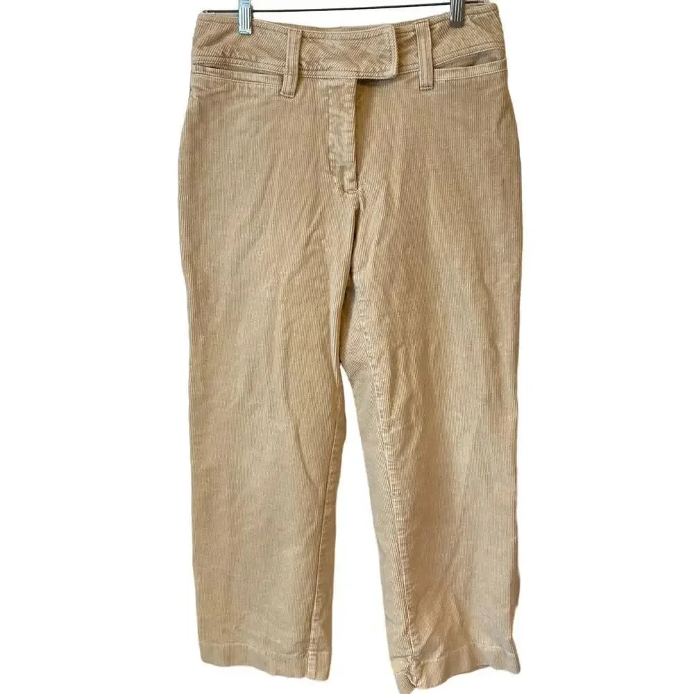 Real Comfort By Chadwick’s Corduroy Straight Leg Pants Women’s Size 8P Pockets